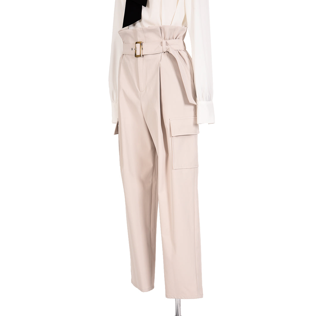 Strong Twisted 2way Asymmetric Pants B DONNA