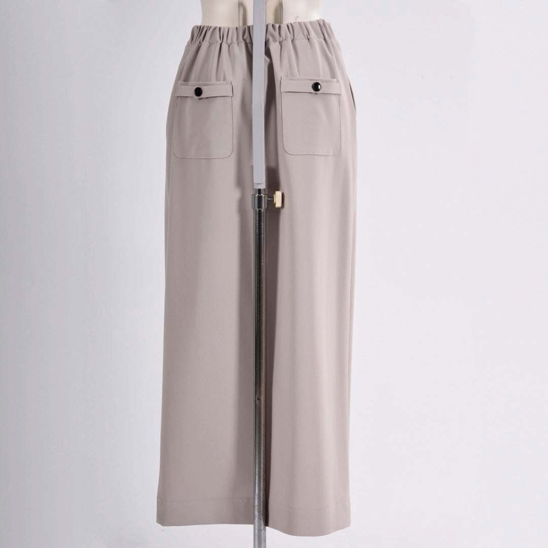 シェルタリングドライテレコ　フロントあきタイトスカート　B DONNA 6545013