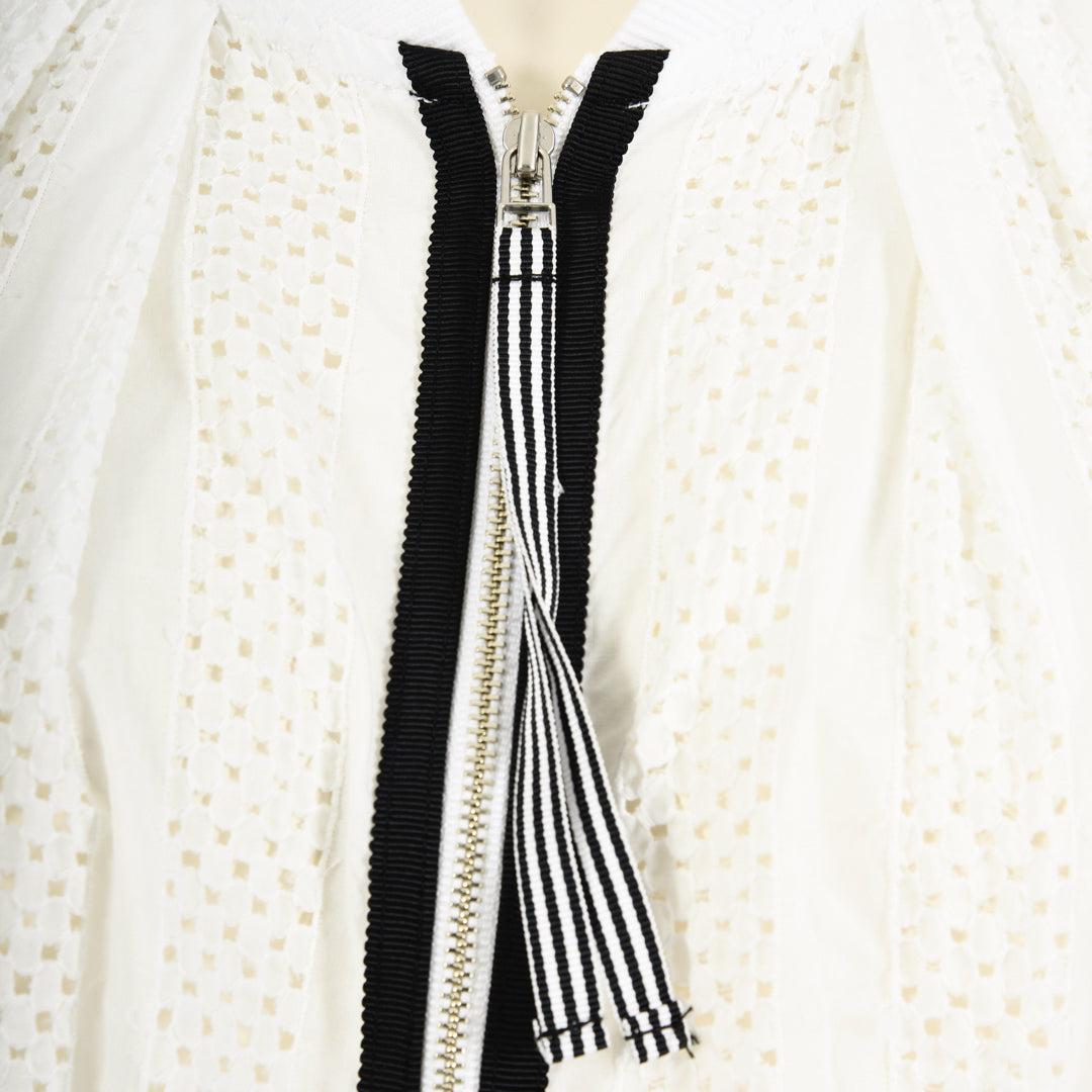 60ローンレース　ストライプレースブルゾン　B DONNA 6547007