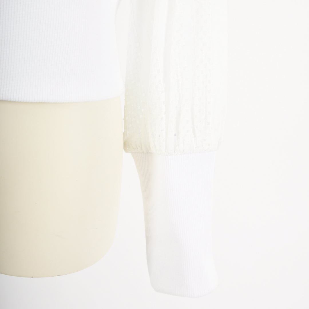 60ローンレース　ストライプレースブルゾン　B DONNA 6547007