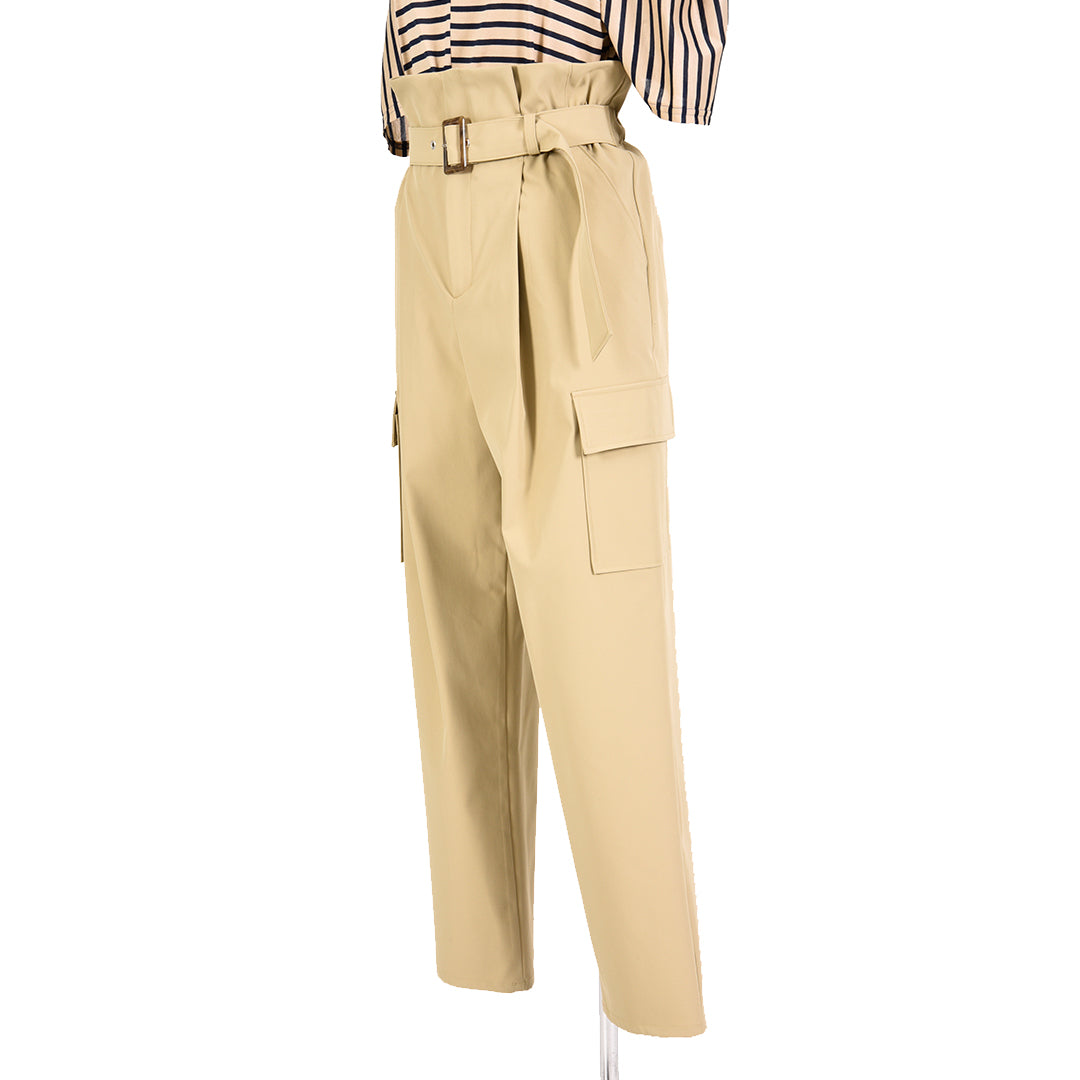 Strong Twisted 2way Asymmetric Pants B DONNA