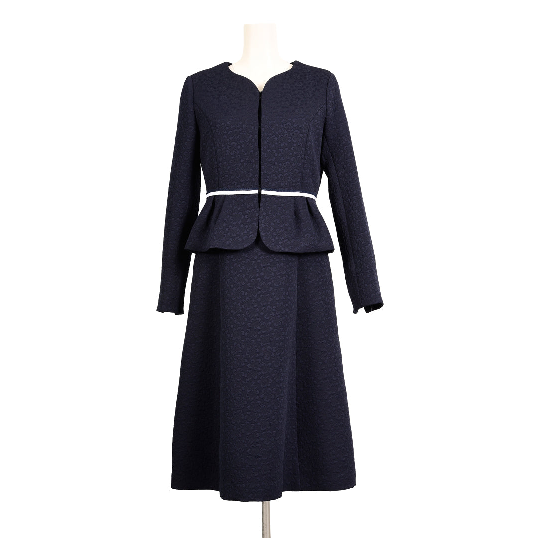 花柄　ジャガード　ハートネック　ジャケット　お呼ばれ　結婚式　羽織　ペプラム　DearPrincess　ディアプリンセス　ディアプリ