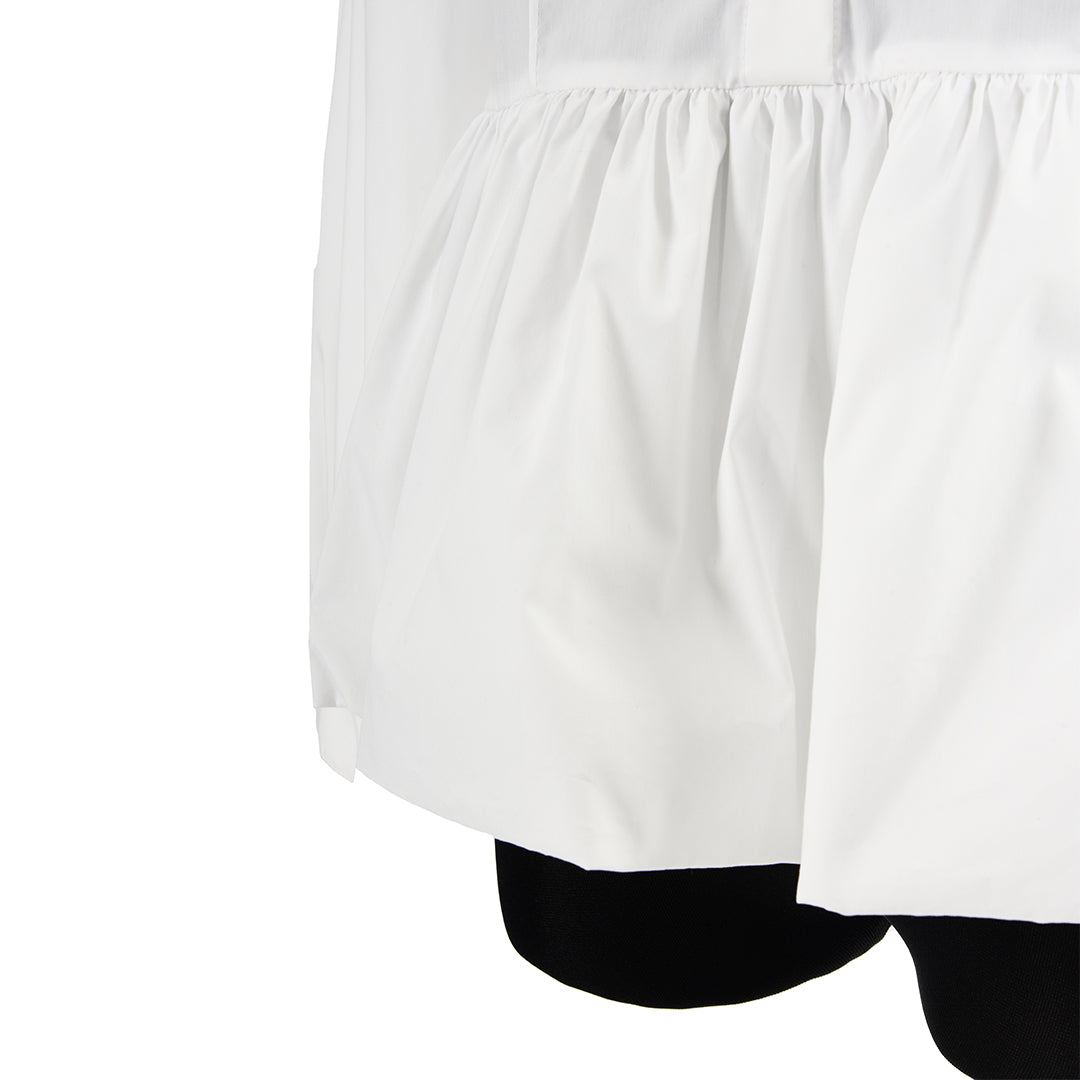 バルーンペプラム　コットンブラウス　B DONNA 6541000